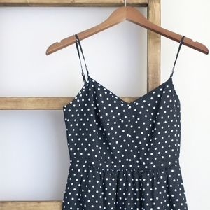 J.CREW Black and White Polka Dot Dress